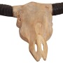 Escultura de cráneo de toro de pared de teca 69x6x60 cm de , Figuras, esculturas y estatuas - Ref: Foro24-244567, Precio: 85,...