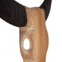Escultura de cráneo de toro de pared de teca 69x6x60 cm de , Figuras, esculturas y estatuas - Ref: Foro24-244567, Precio: 85,...