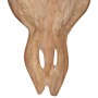Escultura de cráneo de toro de pared de teca 69x6x60 cm de , Figuras, esculturas y estatuas - Ref: Foro24-244567, Precio: 85,...