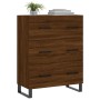 Aparador de madera de ingeniería marrón roble 69,5x34x90 cm de , Aparadores - Ref: Foro24-827883, Precio: 110,30 €, Descuento: %