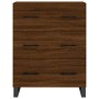 Aparador de madera de ingeniería marrón roble 69,5x34x90 cm de , Aparadores - Ref: Foro24-827883, Precio: 110,30 €, Descuento: %