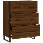 Aparador de madera de ingeniería marrón roble 69,5x34x90 cm de , Aparadores - Ref: Foro24-827883, Precio: 110,30 €, Descuento: %