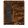 Aparador de madera de ingeniería roble ahumado 69,5x34x90 cm de , Aparadores - Ref: Foro24-828049, Precio: 97,84 €, Descuento: %