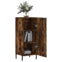 Aparador madera de ingeniería roble ahumado 34,5x34x90 cm de , Aparadores - Ref: Foro24-828553, Precio: 62,39 €, Descuento: %
