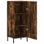 Aparador madera de ingeniería roble ahumado 34,5x34x90 cm de , Aparadores - Ref: Foro24-828553, Precio: 62,39 €, Descuento: %