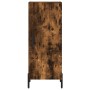 Aparador madera de ingeniería roble ahumado 34,5x34x90 cm de , Aparadores - Ref: Foro24-828553, Precio: 62,39 €, Descuento: %
