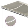 Toldo automático con LED y sensor de viento crema 450x300 cm de vidaXL, Toldos - Ref: Foro24-3068932, Precio: 626,15 €, Descu...