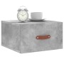 Mesita de noche de pared color gris hormigón 35x35x20 cm de , Taquillas y armarios de almacenamiento - Ref: Foro24-829780, Pr...