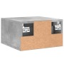 Mesita de noche de pared color gris hormigón 35x35x20 cm de , Taquillas y armarios de almacenamiento - Ref: Foro24-829780, Pr...