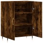 Aparador de madera de ingeniería roble ahumado 69,5x34x90 cm de , Aparadores - Ref: Foro24-827705, Precio: 74,55 €, Descuento: %