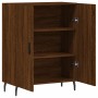 Aparador de madera de ingeniería marrón roble 69,5x34x90 cm de , Aparadores - Ref: Foro24-827747, Precio: 102,79 €, Descuento: %