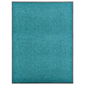 Felpudo lavable azul cian 90x120 cm de , Felpudos - Ref: Foro24-323460, Precio: 60,73 €, Descuento: %