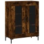 Aparador de madera de ingeniería roble ahumado 69,5x34x90 cm de , Aparadores - Ref: Foro24-827793, Precio: 84,11 €, Descuento: %