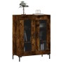 Aparador de madera de ingeniería roble ahumado 69,5x34x90 cm de , Aparadores - Ref: Foro24-827793, Precio: 84,11 €, Descuento: %