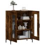 Aparador de madera de ingeniería roble ahumado 69,5x34x90 cm de , Aparadores - Ref: Foro24-827793, Precio: 84,11 €, Descuento: %
