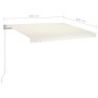 Toldo retráctil automático crema 350x250 cm de vidaXL, Toldos - Ref: Foro24-3068887, Precio: 325,72 €, Descuento: %