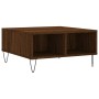 Mesa de centro madera de ingeniería roble marrón 60x60x30 cm de , Mesas de centro - Ref: Foro24-827043, Precio: 44,36 €, Desc...