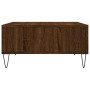 Mesa de centro madera de ingeniería roble marrón 60x60x30 cm de , Mesas de centro - Ref: Foro24-827043, Precio: 44,36 €, Desc...