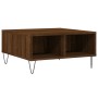 Mesa de centro madera de ingeniería roble marrón 60x60x30 cm de , Mesas de centro - Ref: Foro24-827043, Precio: 44,36 €, Desc...