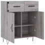 Aparador de madera de ingeniería gris Sonoma 69,5x34x90 cm de , Aparadores - Ref: Foro24-827978, Precio: 85,31 €, Descuento: %