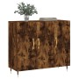 Aparador de madera de ingeniería roble ahumado 90x34x80 cm de , Aparadores - Ref: Foro24-828089, Precio: 79,42 €, Descuento: %
