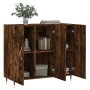 Aparador de madera de ingeniería roble ahumado 90x34x80 cm de , Aparadores - Ref: Foro24-828089, Precio: 79,42 €, Descuento: %