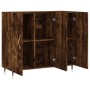 Aparador de madera de ingeniería roble ahumado 90x34x80 cm de , Aparadores - Ref: Foro24-828089, Precio: 79,42 €, Descuento: %