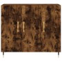 Aparador de madera de ingeniería roble ahumado 90x34x80 cm de , Aparadores - Ref: Foro24-828089, Precio: 79,42 €, Descuento: %