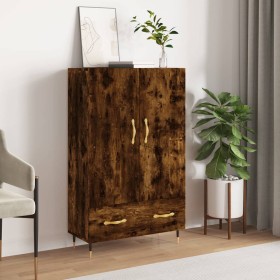 Aparador alto madera de ingeniería roble ahumado 69,5x31x115 cm de , Aparadores - Ref: Foro24-828217, Precio: 86,18 €, Descue...