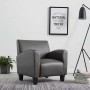 Sillón de cuero sintético gris en Sillones | Comprar online en Foru.es