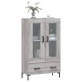 Aparador alto madera de ingeniería gris Sonoma 69,5x31x115 cm de , Aparadores - Ref: Foro24-828306, Precio: 95,40 €, Descuent...