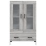 Aparador alto madera de ingeniería gris Sonoma 69,5x31x115 cm de , Aparadores - Ref: Foro24-828306, Precio: 95,40 €, Descuent...