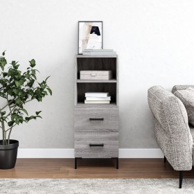 Aparador madera de ingeniería gris Sonoma 34,5x34x90 cm de , Aparadores - Ref: Foro24-828674, Precio: 56,92 €, Descuento: %
