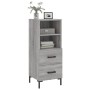 Aparador madera de ingeniería gris Sonoma 34,5x34x90 cm de , Aparadores - Ref: Foro24-828674, Precio: 56,92 €, Descuento: %