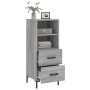 Aparador madera de ingeniería gris Sonoma 34,5x34x90 cm de , Aparadores - Ref: Foro24-828674, Precio: 56,92 €, Descuento: %