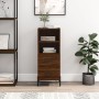 Aparador madera de ingeniería marrón roble 34,5x34x90 cm de , Aparadores - Ref: Foro24-828683, Precio: 59,71 €, Descuento: %