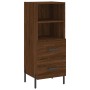 Aparador madera de ingeniería marrón roble 34,5x34x90 cm de , Aparadores - Ref: Foro24-828683, Precio: 59,71 €, Descuento: %
