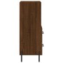 Aparador madera de ingeniería marrón roble 34,5x34x90 cm de , Aparadores - Ref: Foro24-828683, Precio: 59,71 €, Descuento: %