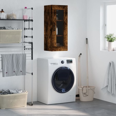 Armario de pared roble ahumado 34,5x34x90 cm de , Aparadores - Ref: Foro24-828913, Precio: 51,88 €, Descuento: %