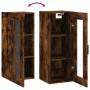 Armario de pared roble ahumado 34,5x34x90 cm de , Aparadores - Ref: Foro24-828913, Precio: 51,88 €, Descuento: %
