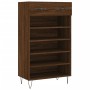 Zapatero madera de ingeniería roble marrón 60x35x105 cm de , Armarios y almacenamiento - Ref: Foro24-829611, Precio: 73,71 €,...