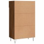 Zapatero madera de ingeniería roble marrón 60x35x105 cm de , Armarios y almacenamiento - Ref: Foro24-829611, Precio: 73,71 €,...