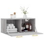 Armario de pared madera de ingeniería gris Sonoma 80x36,5x35 cm de , Taquillas y armarios de almacenamiento - Ref: Foro24-830...