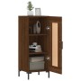 Aparador madera de ingeniería marrón roble 34,5x34x90 cm de , Aparadores - Ref: Foro24-830451, Precio: 62,54 €, Descuento: %