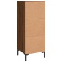 Aparador madera de ingeniería marrón roble 34,5x34x90 cm de , Aparadores - Ref: Foro24-830451, Precio: 62,54 €, Descuento: %