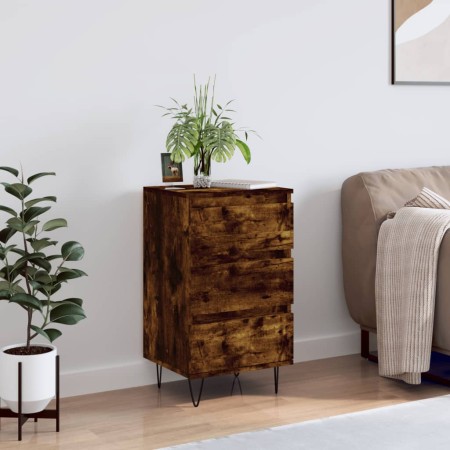 Aparador madera de ingeniería roble ahumado 40x35x70 cm de , Aparadores - Ref: Foro24-831097, Precio: 59,85 €, Descuento: %
