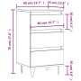 Aparador madera de ingeniería roble ahumado 40x35x70 cm de , Aparadores - Ref: Foro24-831097, Precio: 59,85 €, Descuento: %