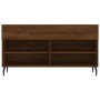 Banco zapatero madera de ingeniería marrón roble 102x35x55 cm de , Zapateros y organizadores de calzado - Ref: Foro24-829763,...