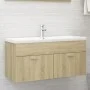 Mueble con lavabo madera de ingeniería roble Sonoma de vidaXL, Tocadores de baño - Ref: Foro24-3070850, Precio: 275,70 €, Des...
