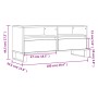 Mueble de TV madera contrachapada roble ahumado 100x34,5x44,5cm de , Muebles TV - Ref: Foro24-831249, Precio: 94,28 €, Descue...